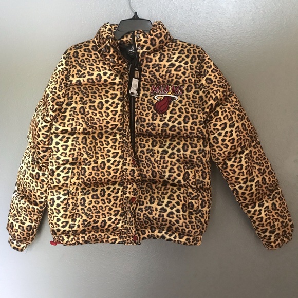 Leopard Print Miami Heat Puffer - Picture 7 of 7